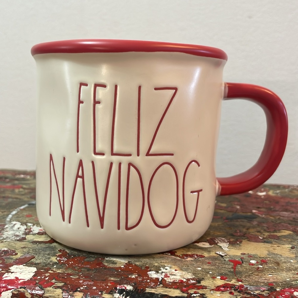 Rae Dunn Feliz Navidog Coffee Mug